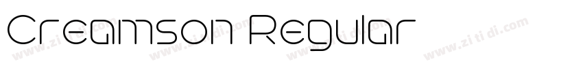 Creamson Regular字体转换